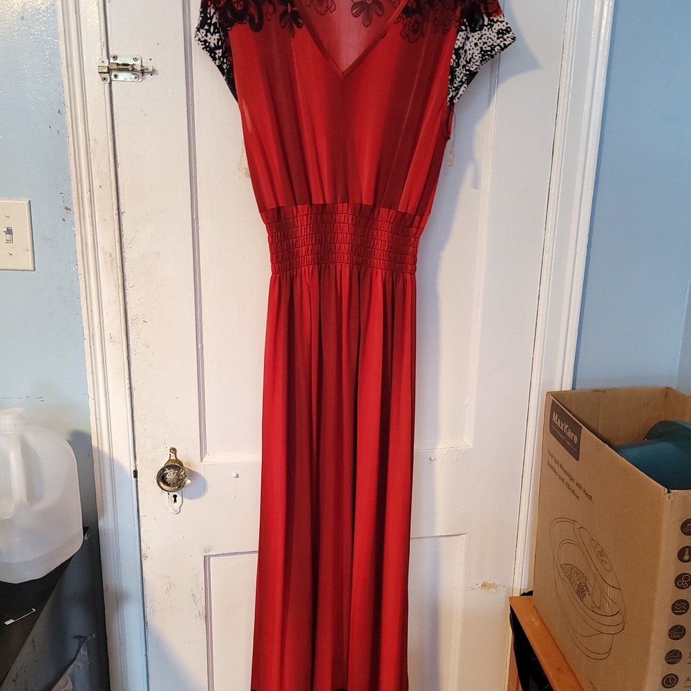 Elegant Red Women's Dress